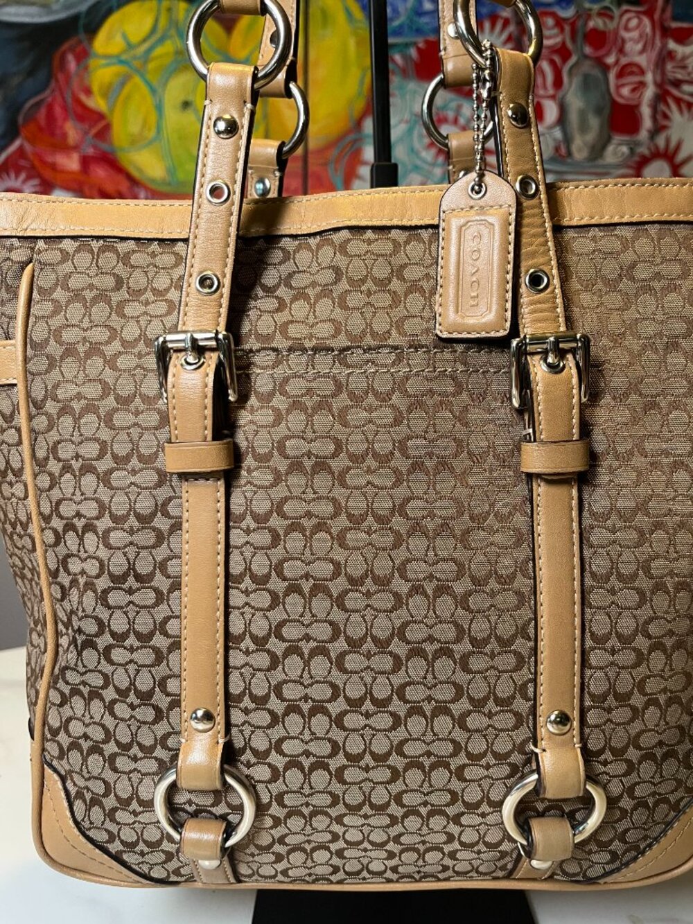 Coach Y2K Signature Gallery Turnlock Pockets Shoulder Bag F1526 + COA - Picture 2 of 15